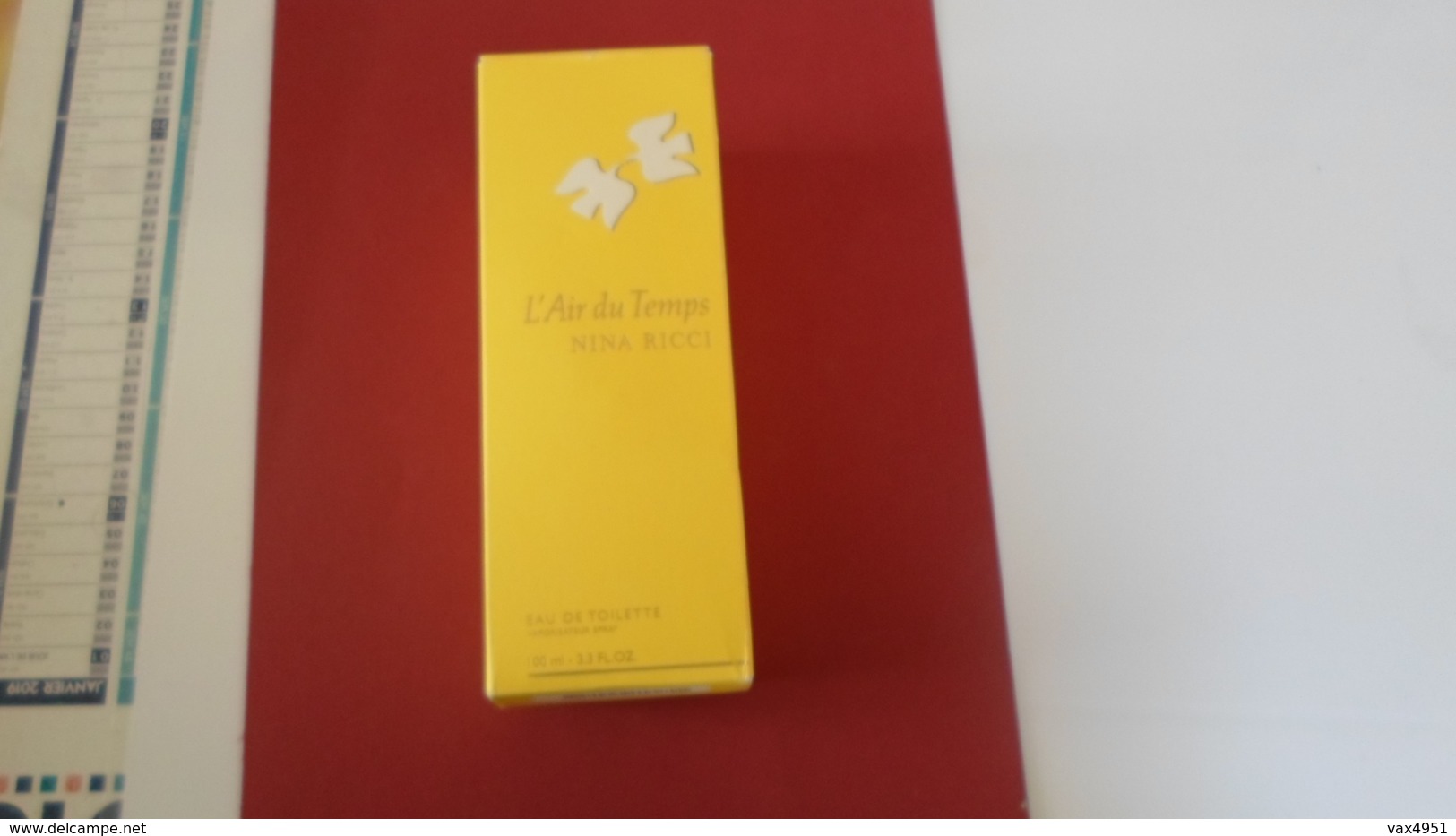 L AIR DU TEMPS NINA RICCI  EAU DE TOILETTTE  100 ML   VIDE  DANS EMBALLAGE   ***  A   SAISIR ***** - Flacons (vides)