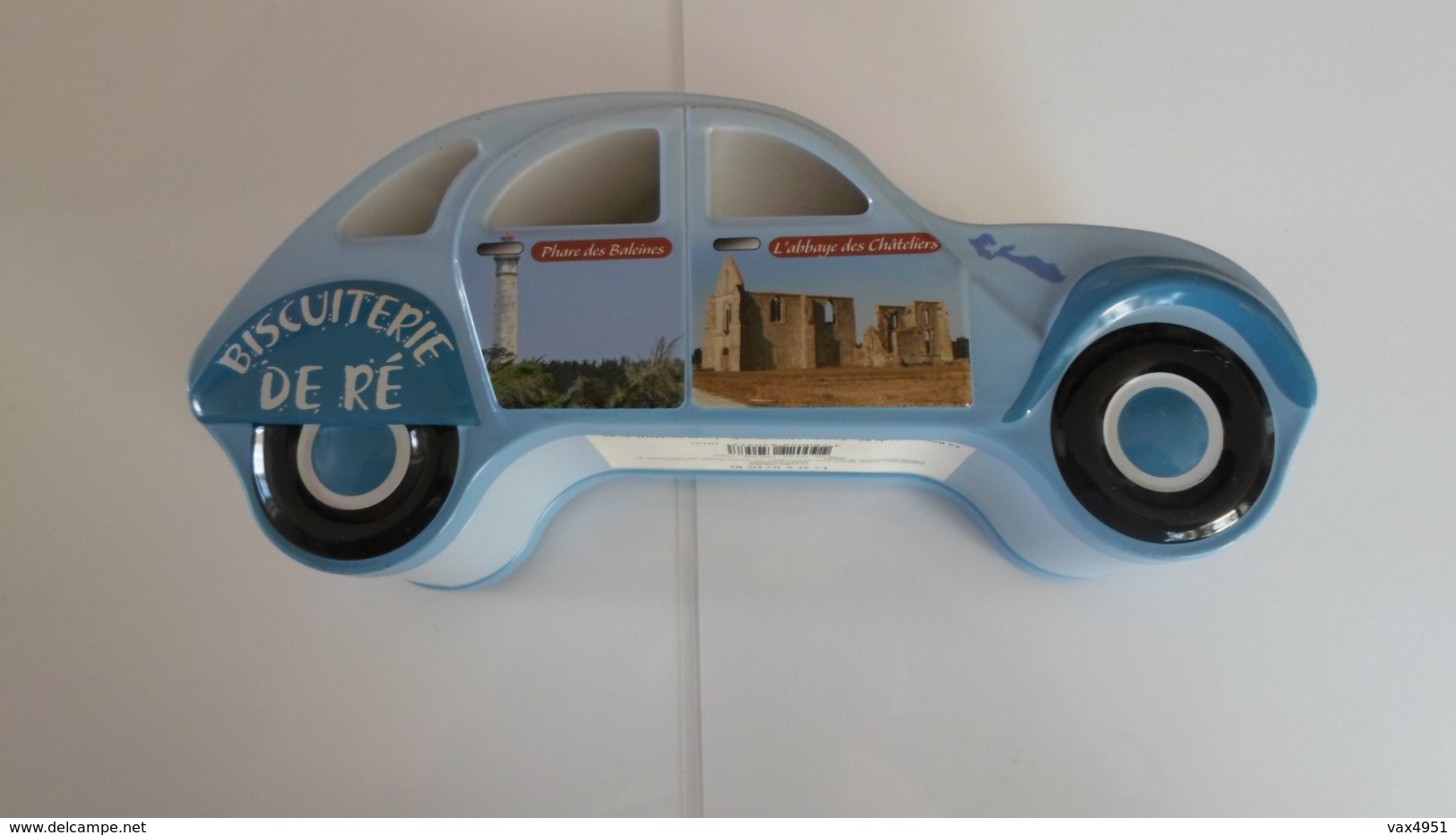 BOITE A GATEAU VIDE EN FORME DE 2 CV    BISCUITERIE DE RE   ***  A   SAISIR ***** - Boîtes