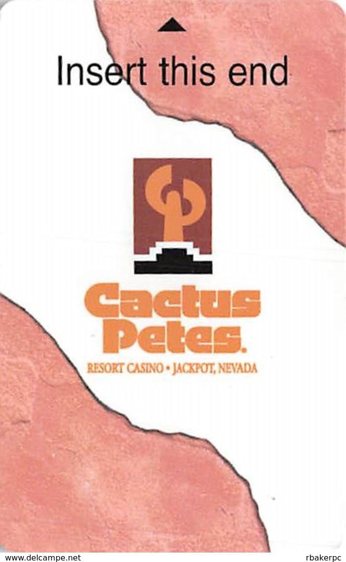 Cactus Petes Casino Jackpot, NV - Hotel Room Key Card - Hotel Keycards