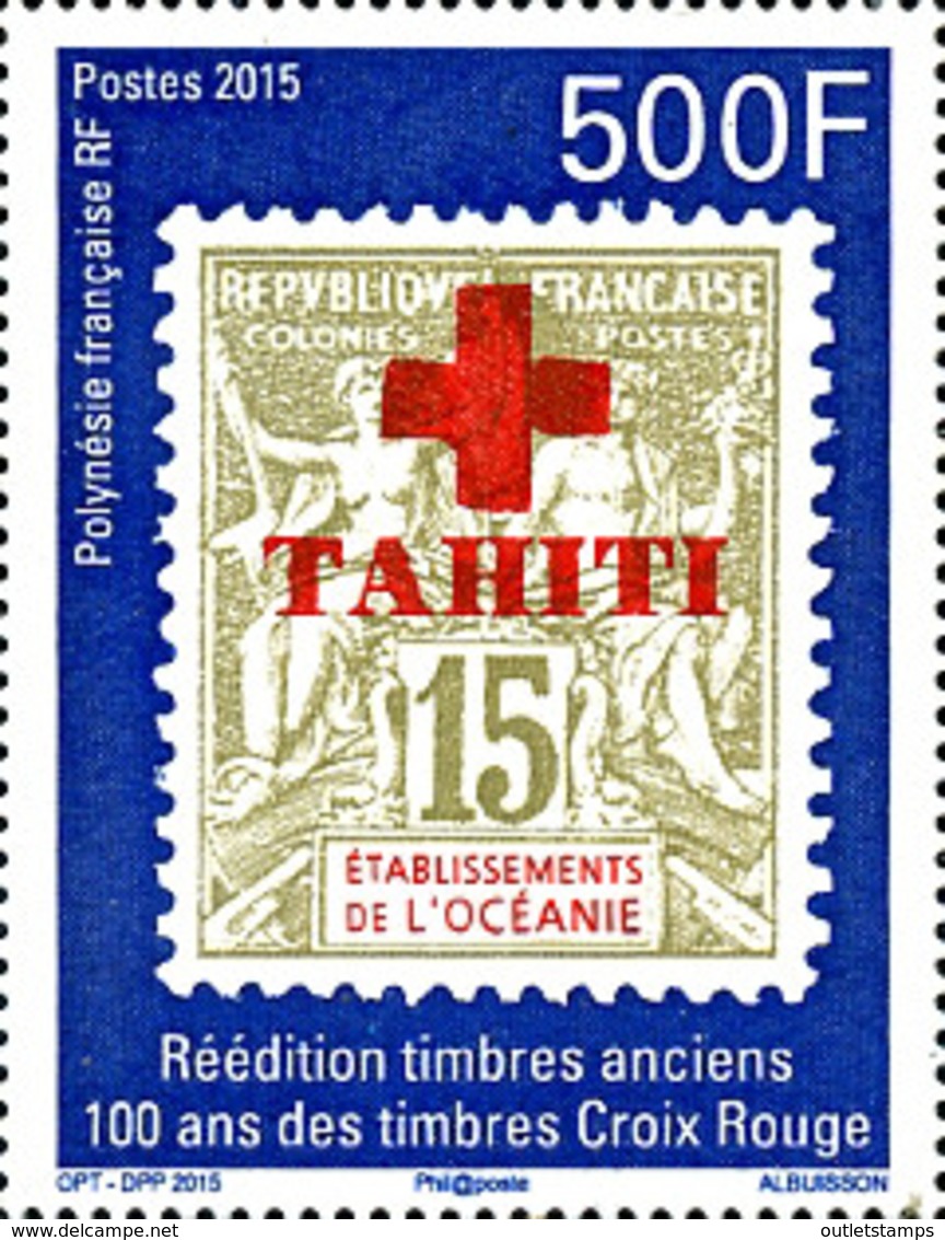 Ref. 353095 * NEW *  - FRENCH POLYNESIA . 2015. 50 A�OS DE SELLOS DE LA CRUZ ROJA - Unused Stamps