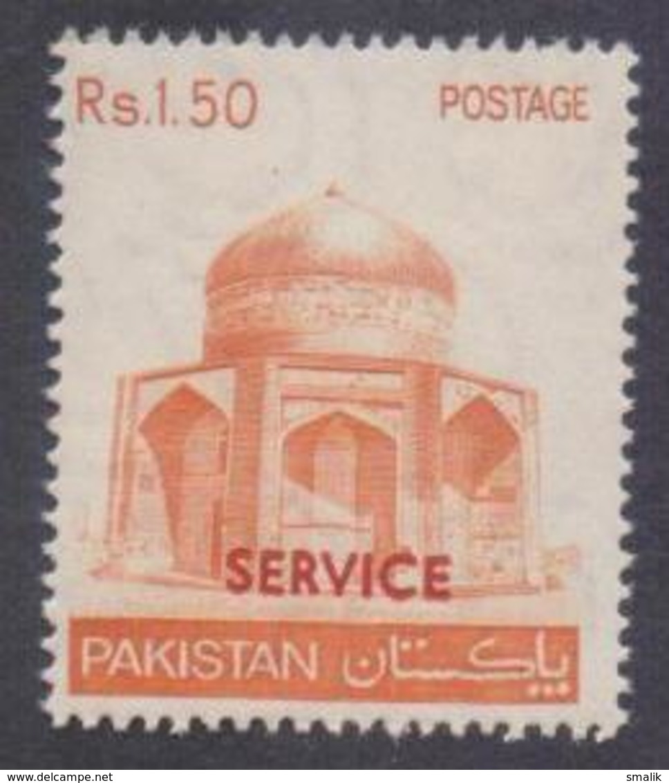 PAKISTAN 1979 SERVICE Overprint On Rs. 1.50 Makli Tomb, (Arabic Gum) MNH - Pakistan