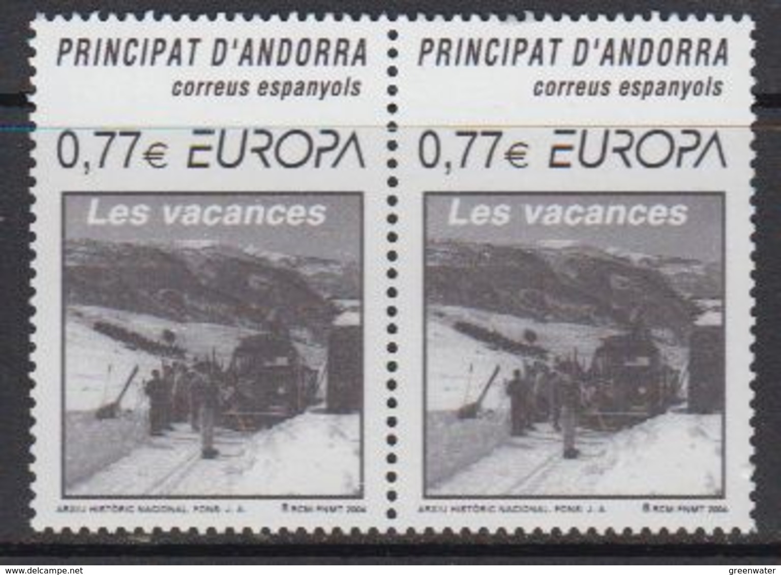 Europa Cept 2004 Andorra Sp. 1v (pair) ** Mnh (41298F) @ Face Value - 2004