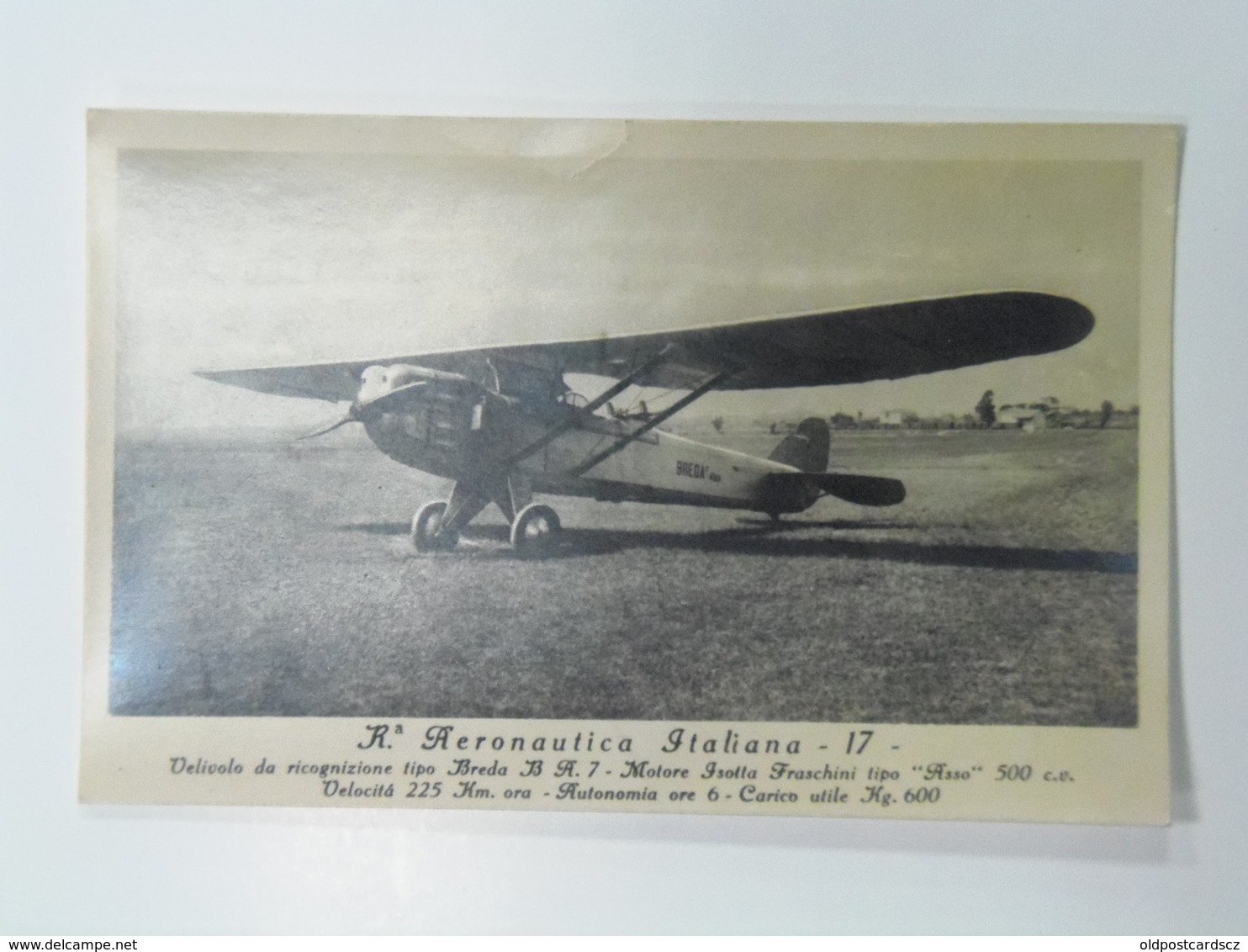 7042 Militare Prima Guerra Aeronautica Italiana Nr 17 Breda B A 7 - Guerra 1914-18