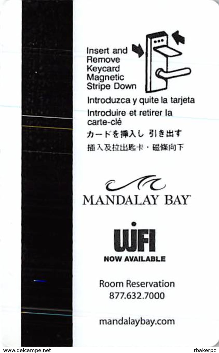 Mandalay Bay Casino Las Vegas, NV - Hotel Room Key Card - Hotel Keycards