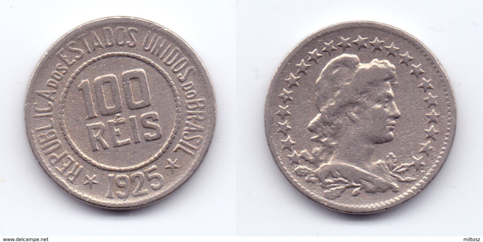 Brazil 100 Reis 1925 - Brésil