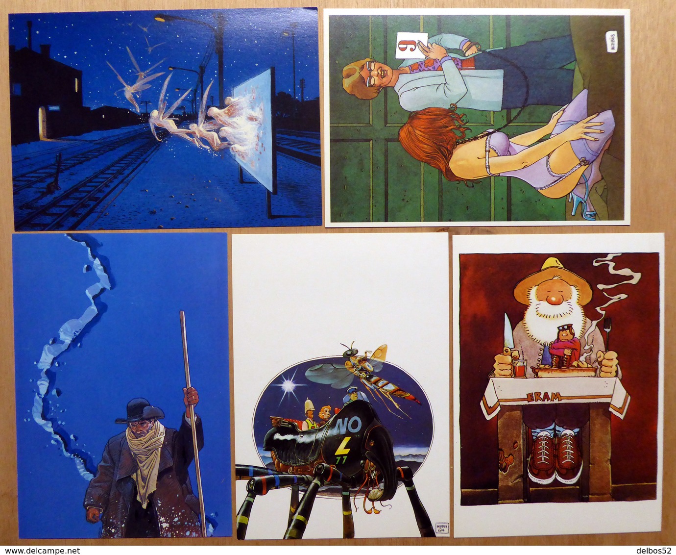 MOEBIUS    : Lot De 5 Cartes Postales - 1983 - Comics