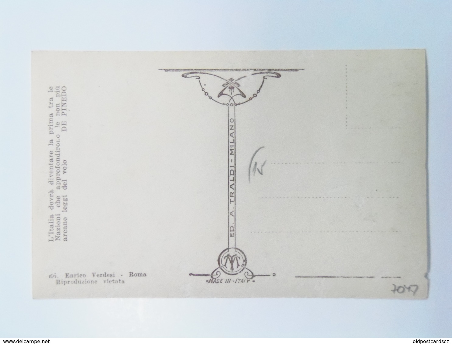 7047 Militare Prima Guerra Aeronautica Italiana Nr 10 Fiat Cr 1 - Guerre 1914-18