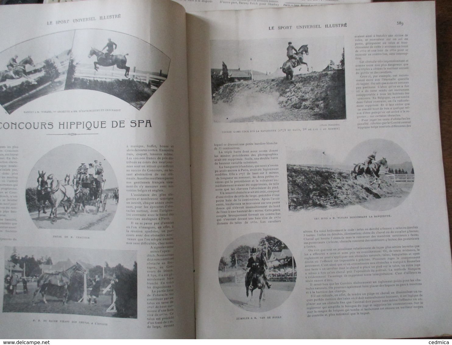 LE SPORT UNIVERSEL ILLUSTRE N°269 14 SEPTEMBRE 1901 CONCOURS HIPPIQUE DE SPA,LOCOMOTION AERIENNE,DRESSEUR D'ALLIGATORES - 1900 - 1949