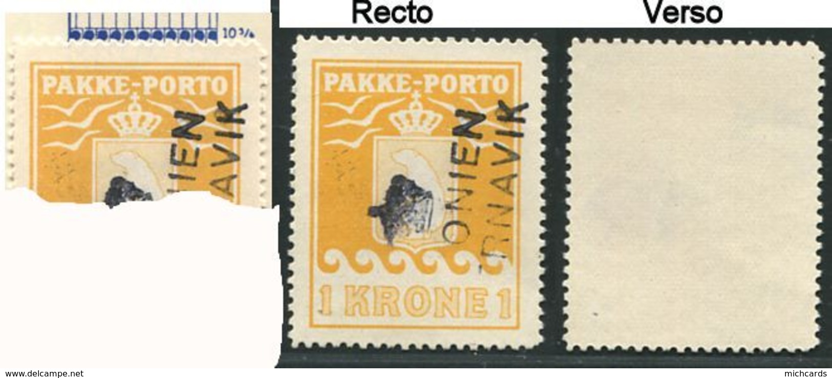 239 GROENLAND 1937 - Yvert 8 A Ocre (Dentelure 10 3/4) Colis Postaux Ours - Oblitere - Pacchi Postali