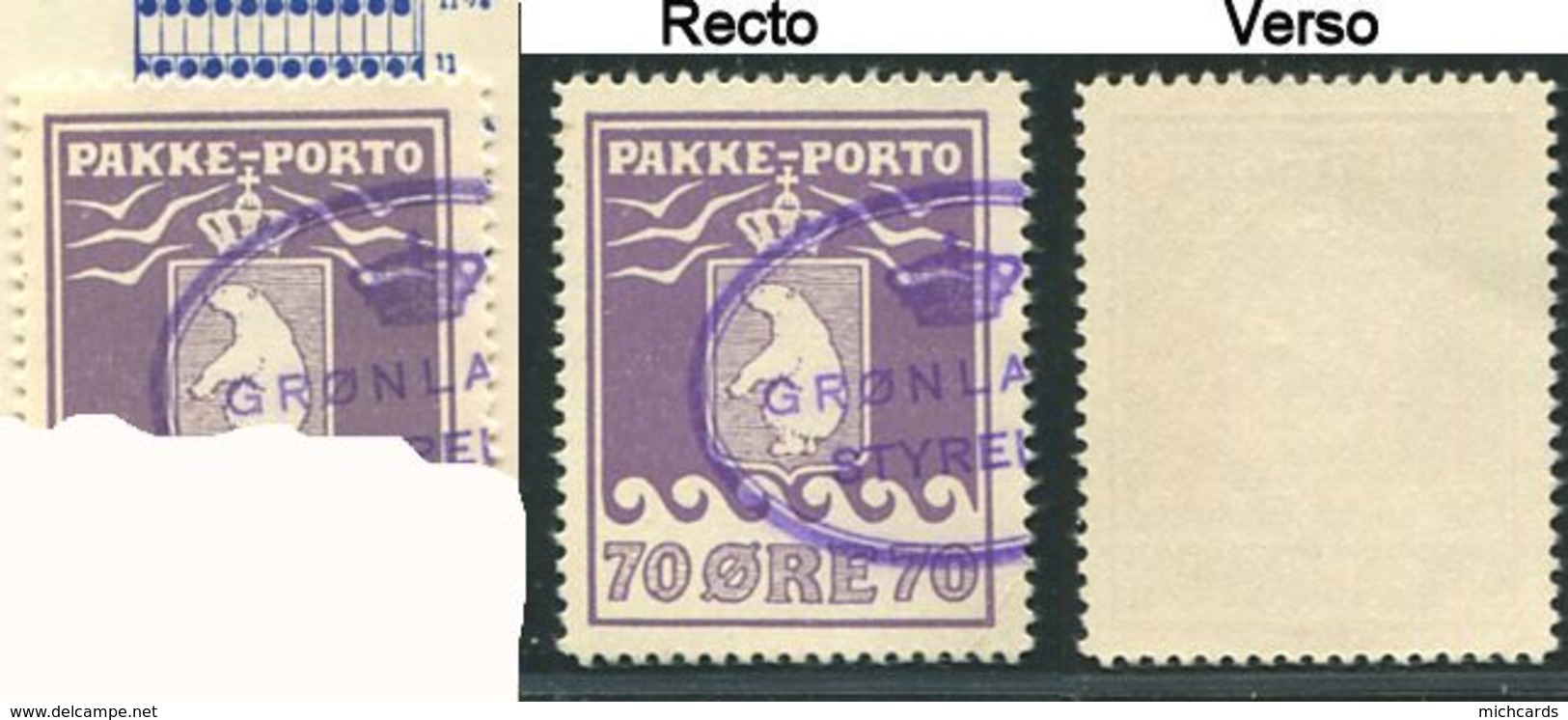 239 GROENLAND 1937 - Yvert 10 (Dentelure 11) Colis Postaux Ours - Oblitere - Parcel Post