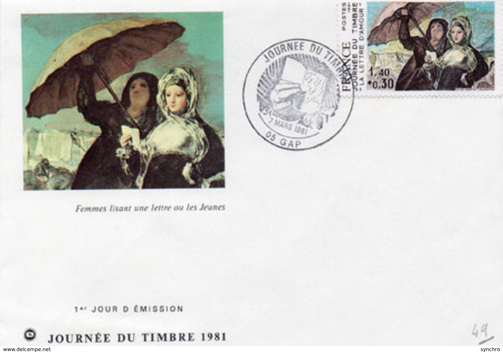 Premier Jour  ; Journée Du Timbre  1981 - 1980-1989