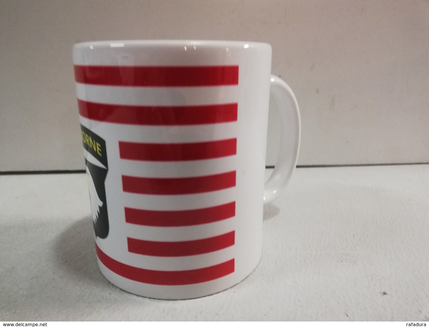 TASSE Ceramique MUG COFFEE NOEL 101ST AIRBORNE FLAG PARATROOPER SCREAMING EAGLES NORMANDIE 1944 - 1939-45