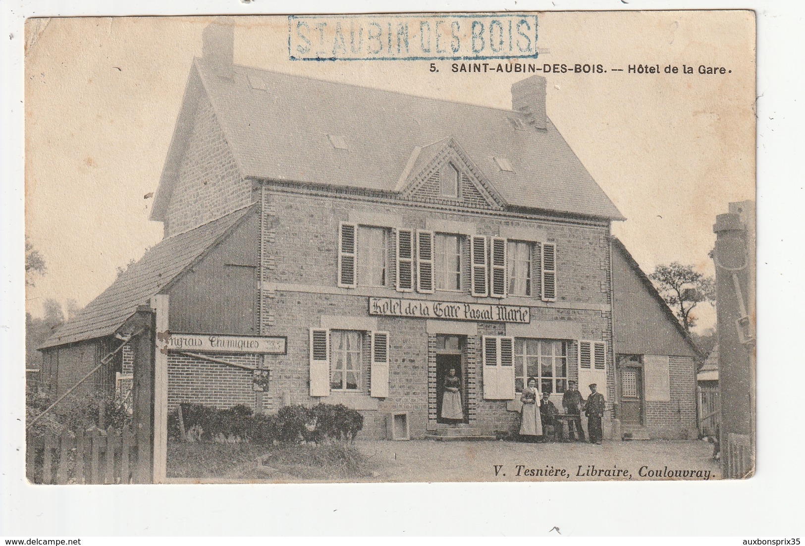 SAINT AUBIN DES BOIS - HOTEL DE LA GARE - 14 - Saint Aubin