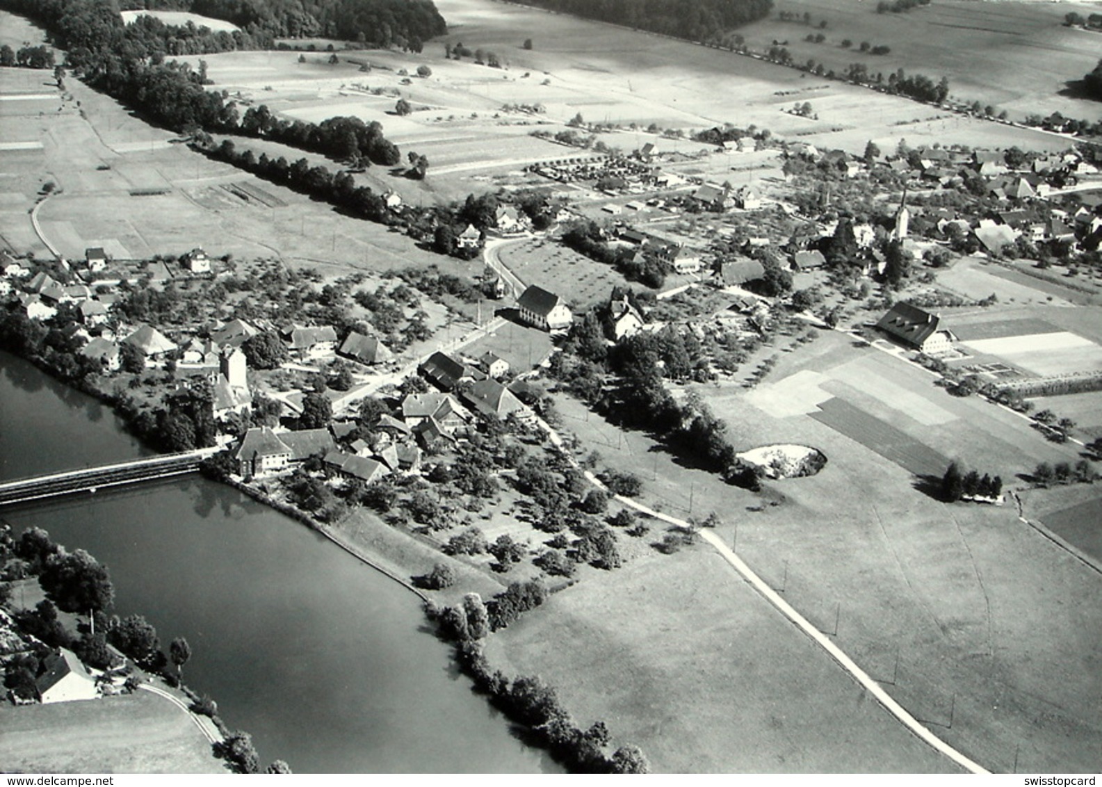 AARWANGEN Flugaufnahme Photo Swissair Nr. 13577 - Aarwangen