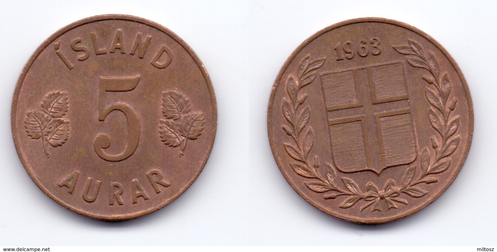 Iceland 5 Aurar 1963 - Islande