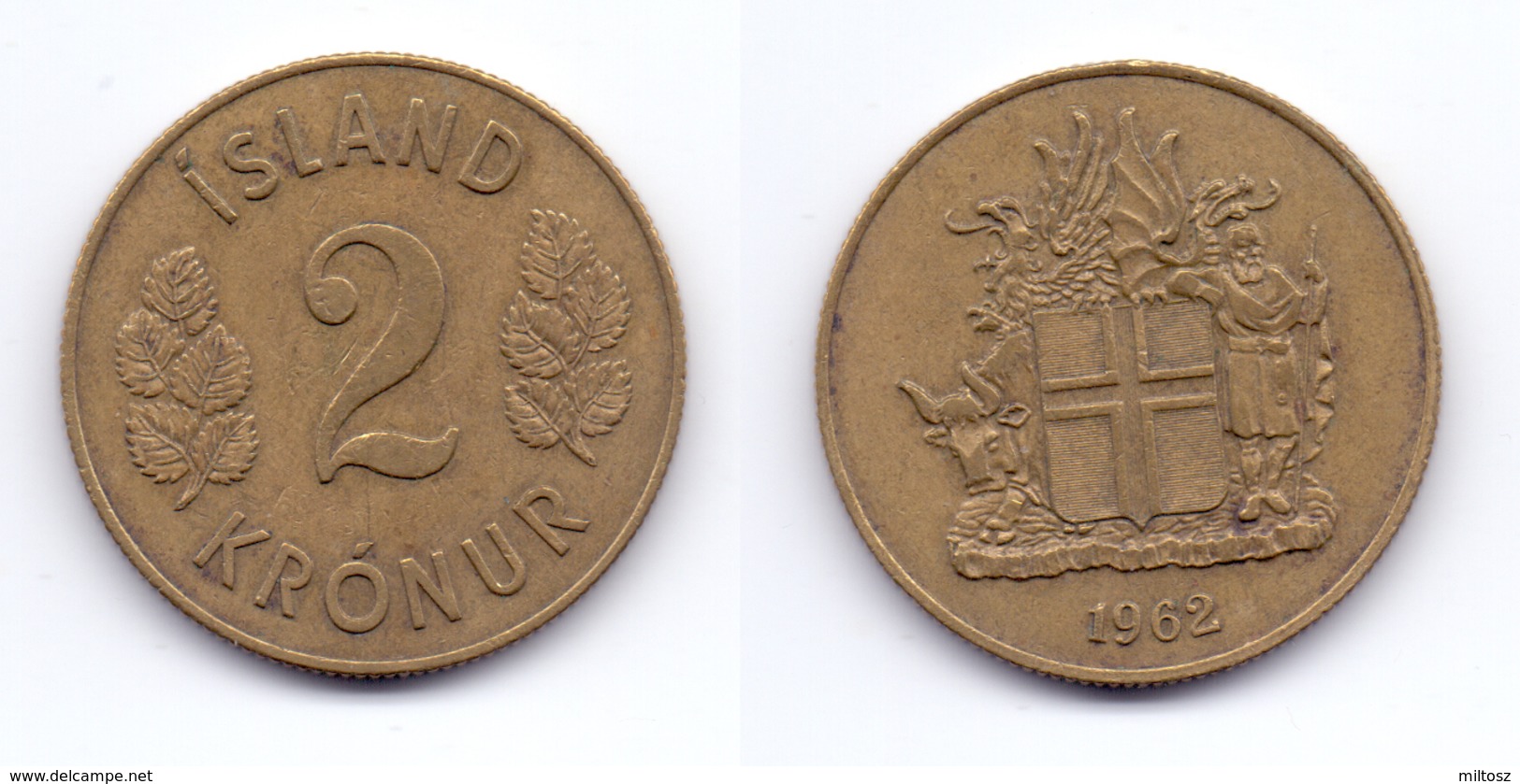 Iceland 2 Kronur 1962 - Islande