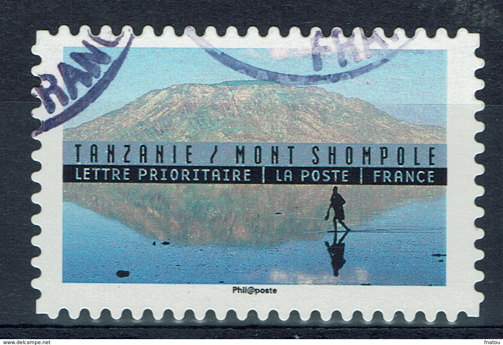 France, Mount Shompole, Tanzania, Sustainable Tourism, 2017, VFU Self-adhesive - Used Stamps