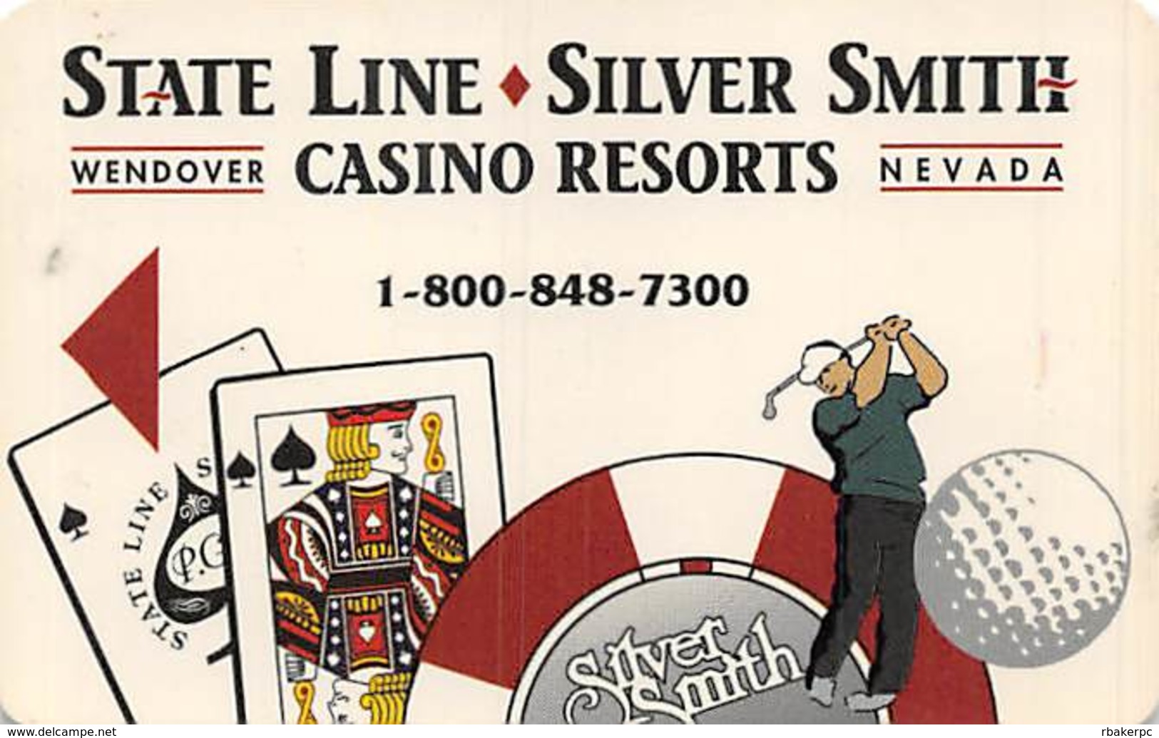 State Line & Silver Smith Casinos Wendover NV - Hotel Room Key Card - Hotel Keycards