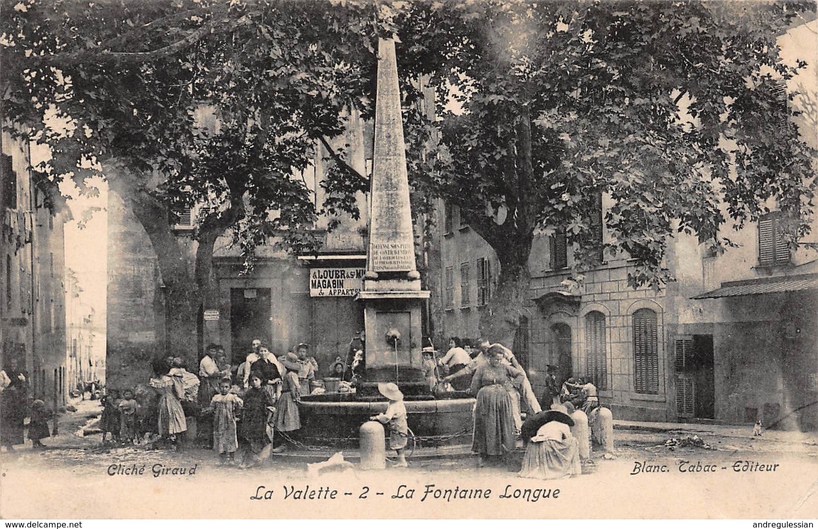 CPA La Valette - La Fontaine Longue - La Valette Du Var