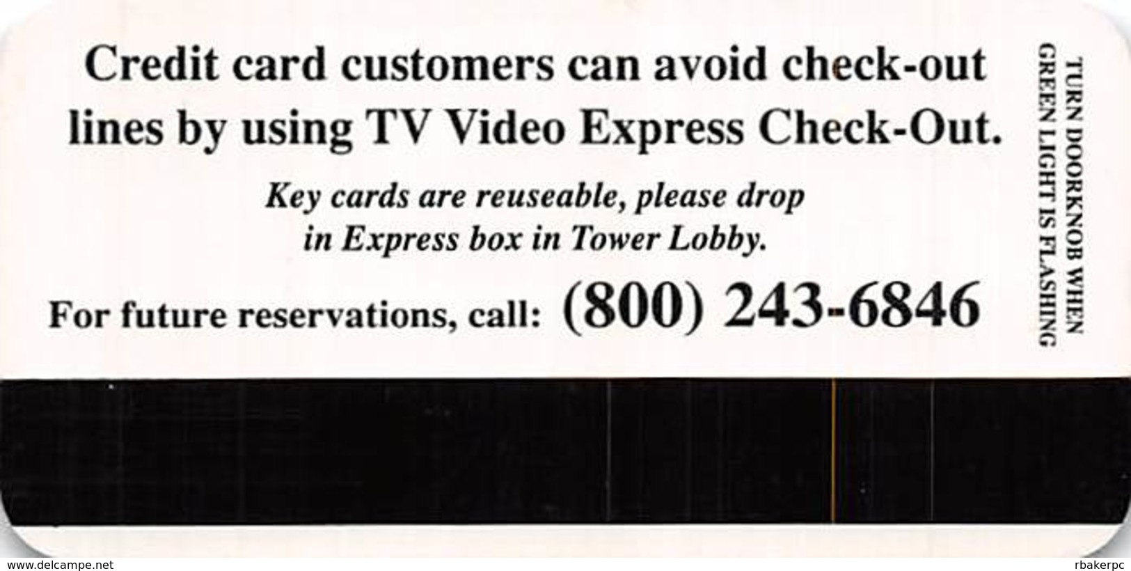 Ramada Express Casino Laughlin NV - Narrow Hotel Room Key Card - Hotel Keycards