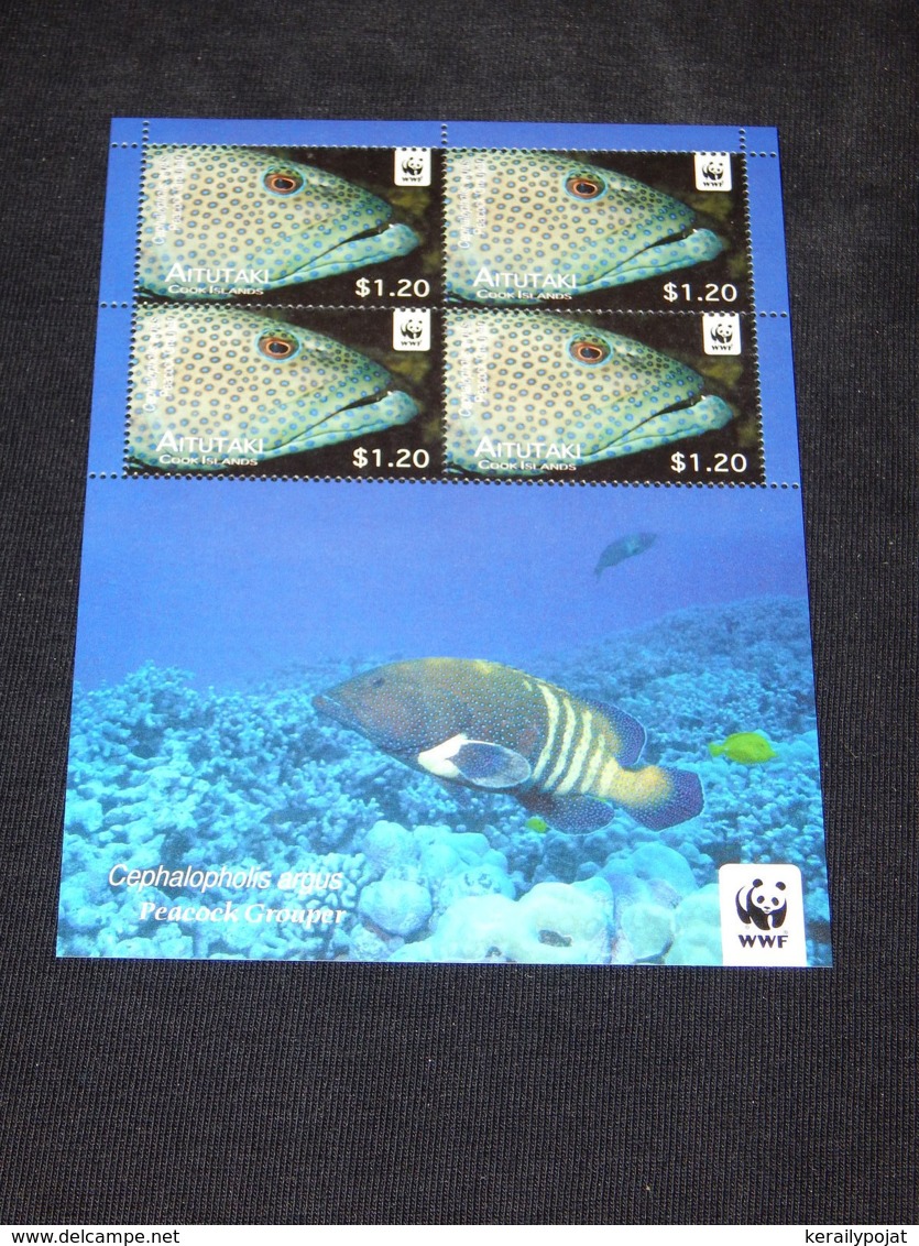 Aitutaki - 2010 Red Sunfish 1.2$ Kleinbogen MNH__(TH-16163) - Aitutaki