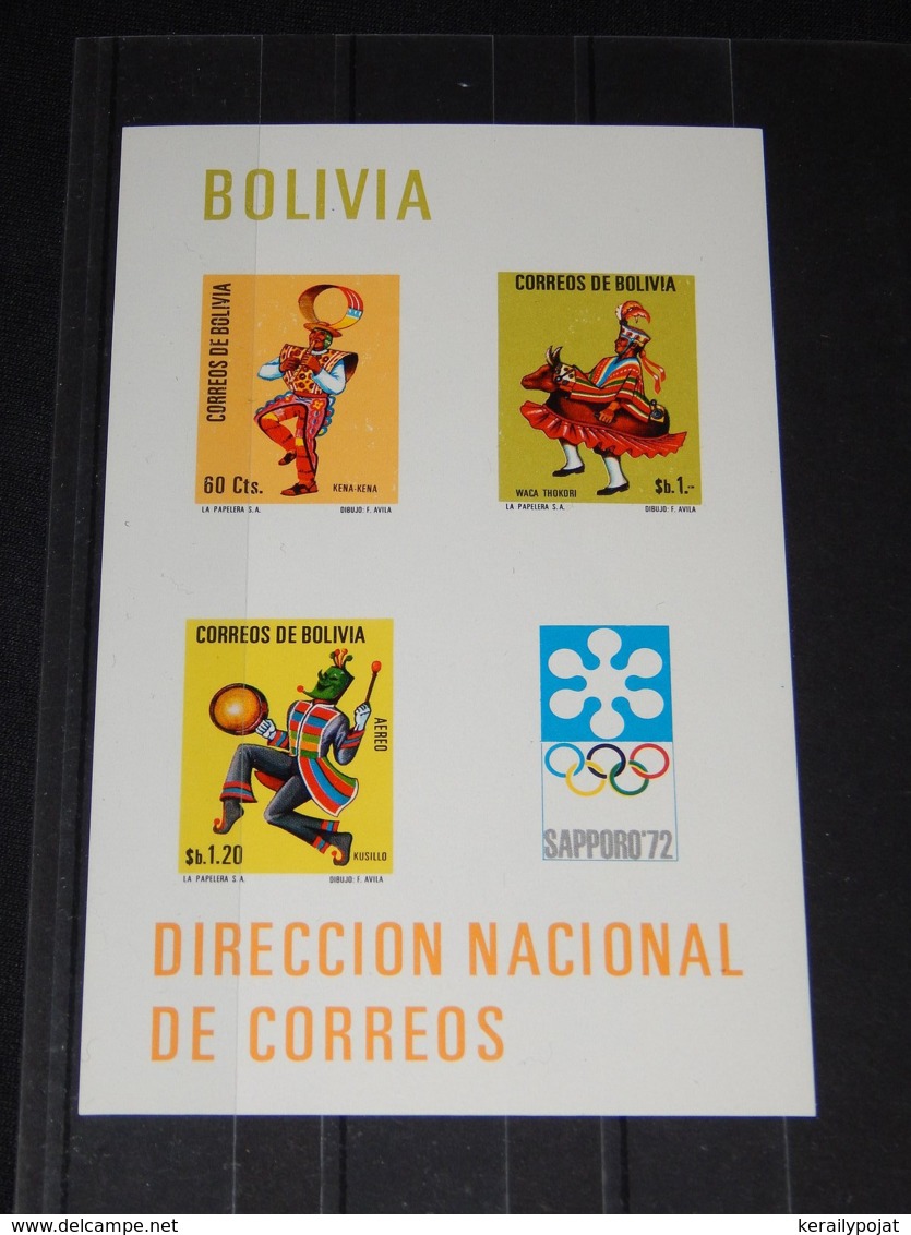 Bolivia - 1972 Sapporo Block (2) MNH__(TH-8088) - Bolivia