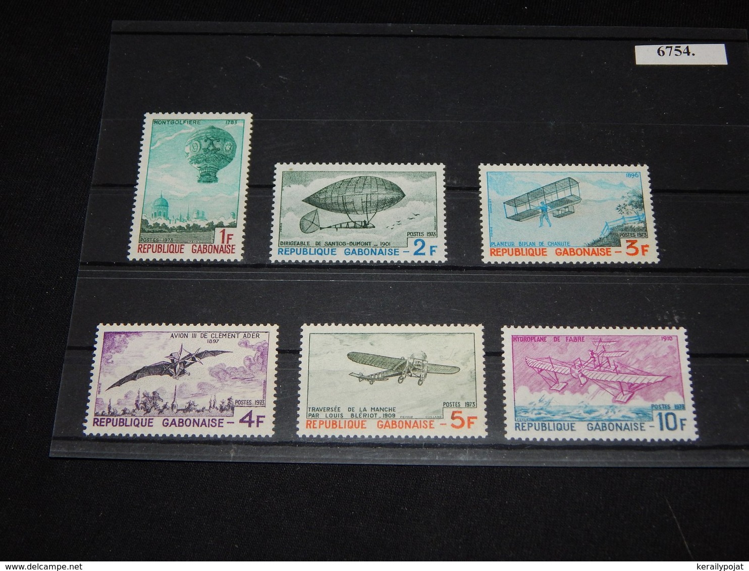 Gabon - 1973 History Of Aviation MNH__(TH-6754) - Gabon (1960-...)