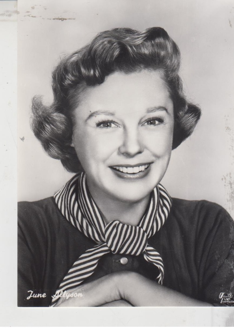 ACTRESS ATTRICE JUNE ALLYSON  UNIVERSAL INTERNATIONAL   F/T - Attori