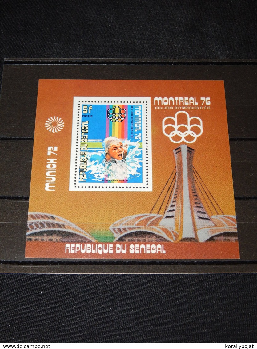 Senegal - 1976 Montreal (III) Block (2) MNH__(TH-16348) - Sénégal (1960-...)