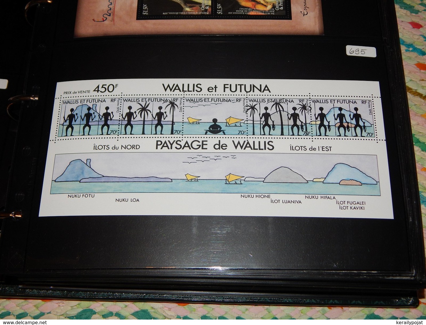 Wallis & Futuna - 1992 Landscapes Block MNH__(THB-695) - Blocs-feuillets