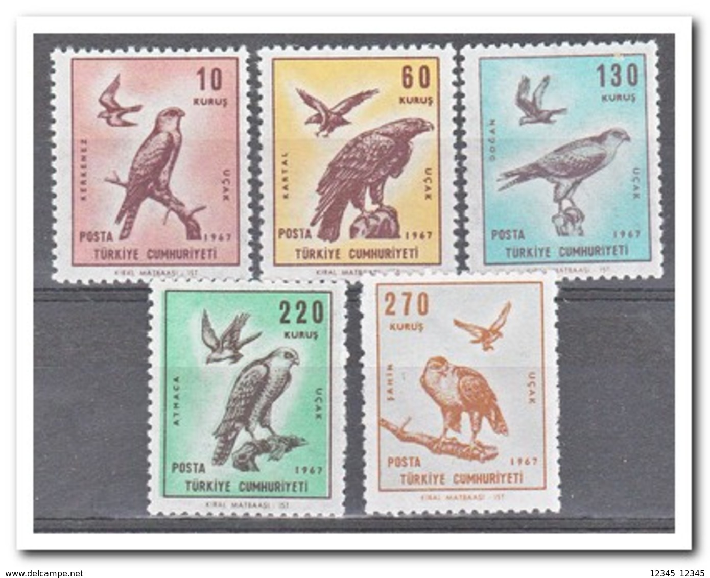 Turkije 1967, Postfris MNH, Birds - Unused Stamps