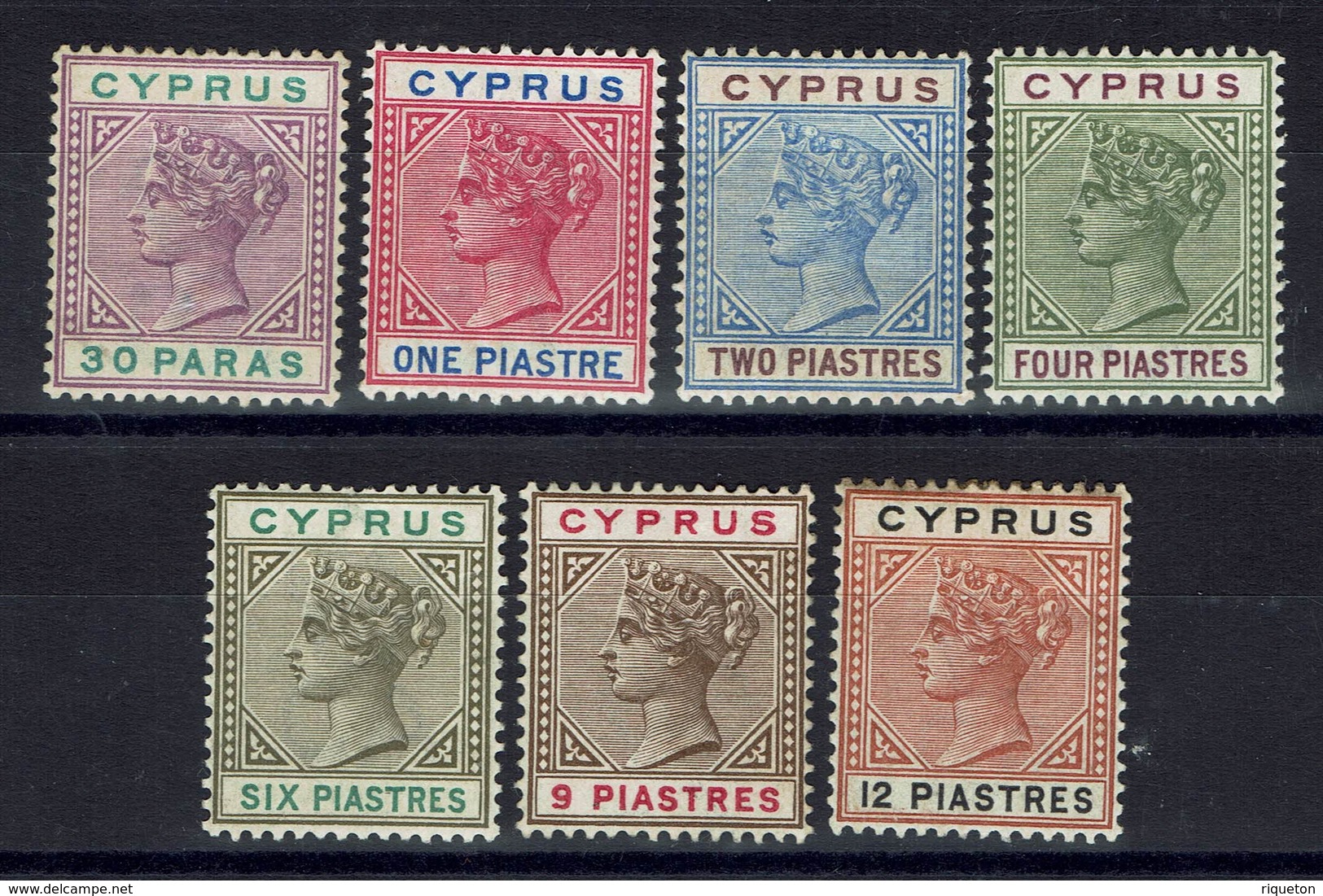 CHYPRE - 1894-96 - N° 25 à 31 - Neufs Traces De Charnières Légères - X - B/TB - Cote : 83.50 € - Chypre (...-1960)