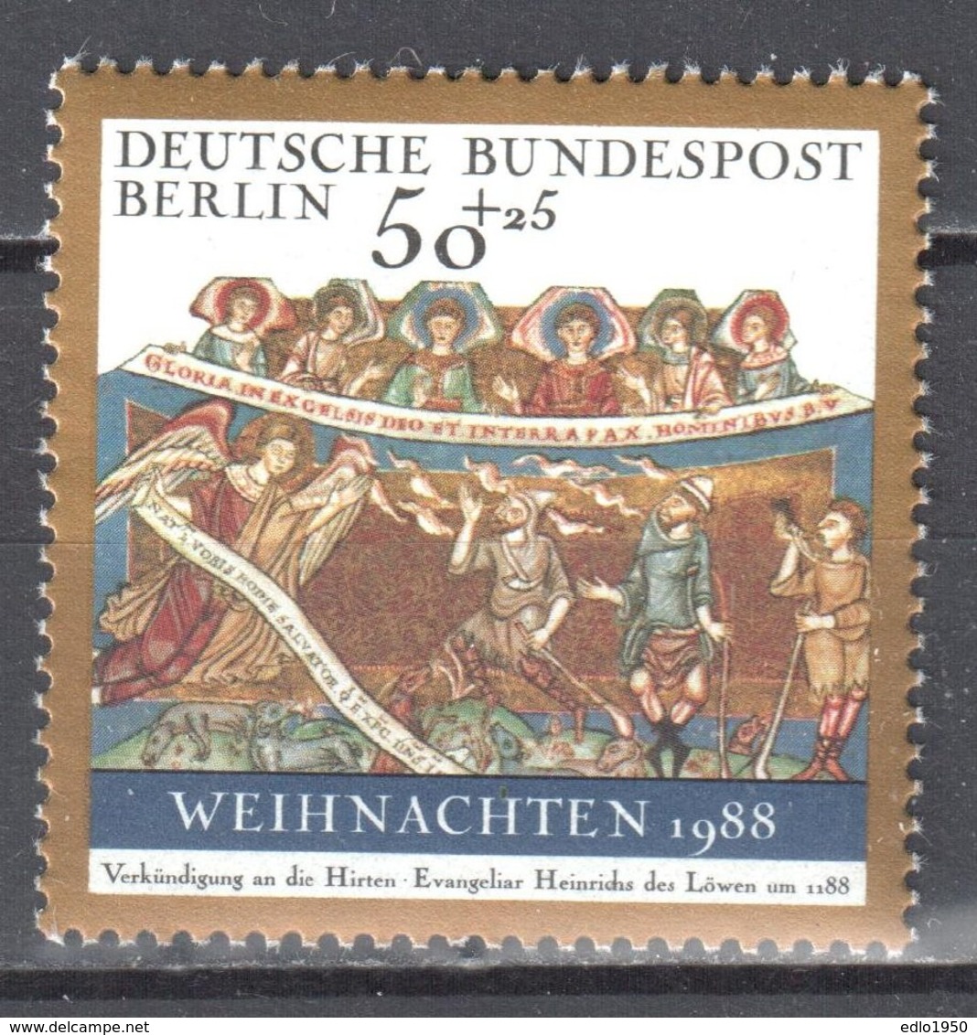 Germany Berlin 1988  - Christmas - Mi.829 - MNH (**) - Nuovi