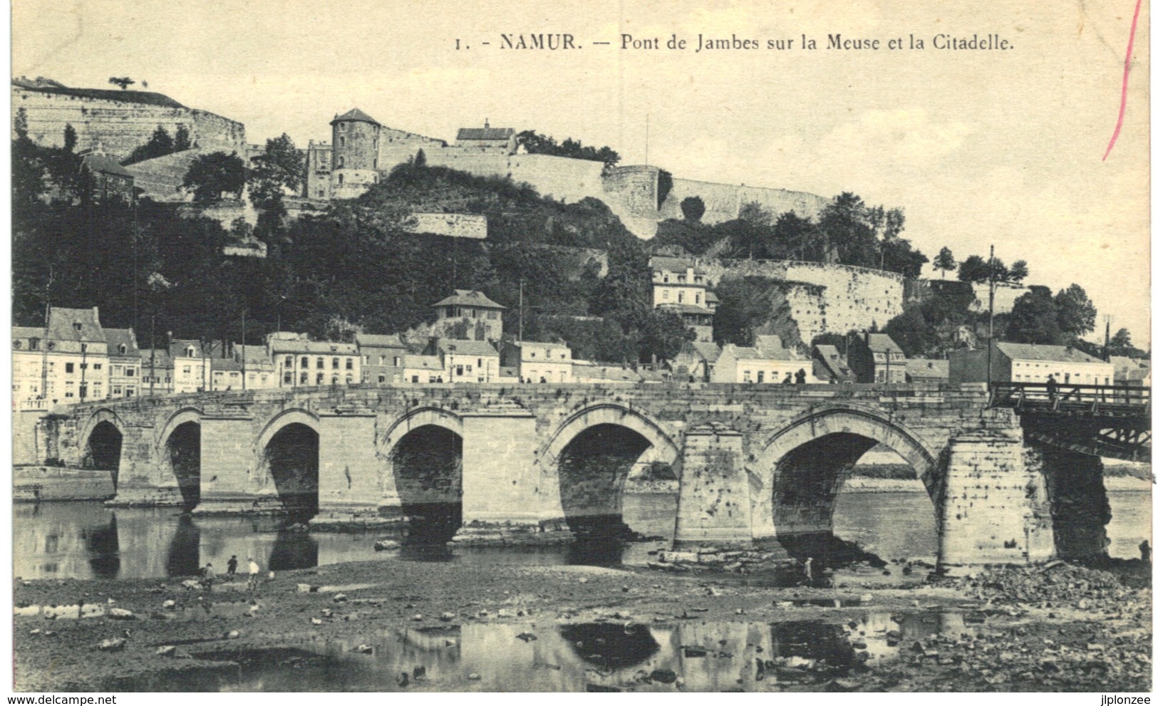 NAMUR   Pont De Jambes Sur La Meuse Et La Citadelle  ( Le Chomage De La Meuse.) - Namur