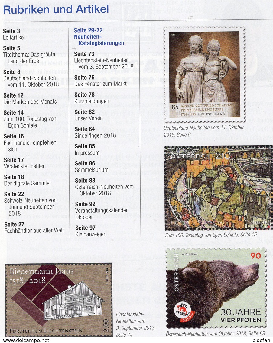 Rundschau Briefmarken MICHEL 10/2018 Sowie 10/2018-plus Neu 12€ Stamps Bf The World Catalogue / Magacine Of Germany - Sonstige & Ohne Zuordnung