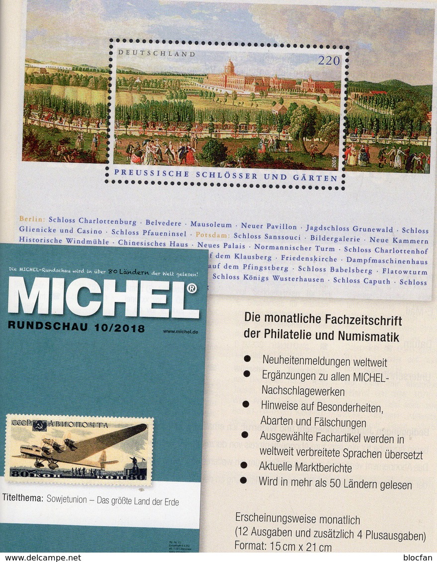 Rundschau Briefmarken MICHEL 10/2018 Sowie 10/2018-plus Neu 12€ Stamps Bf The World Catalogue / Magacine Of Germany - Sonstige & Ohne Zuordnung