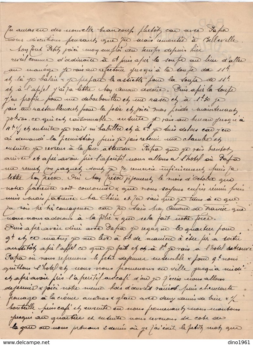 VP13.341 - MILITARIA - 1935 - Lettre D'Amour D'un Artilleur Du 8ème Régiment D'Artillerie à NANCY - Récit - Documents