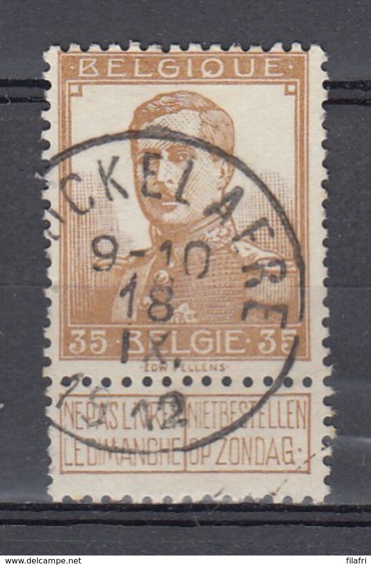 113 Gestempeld COUCKELAERE - COBA 8 Euro - 1912 Pellens