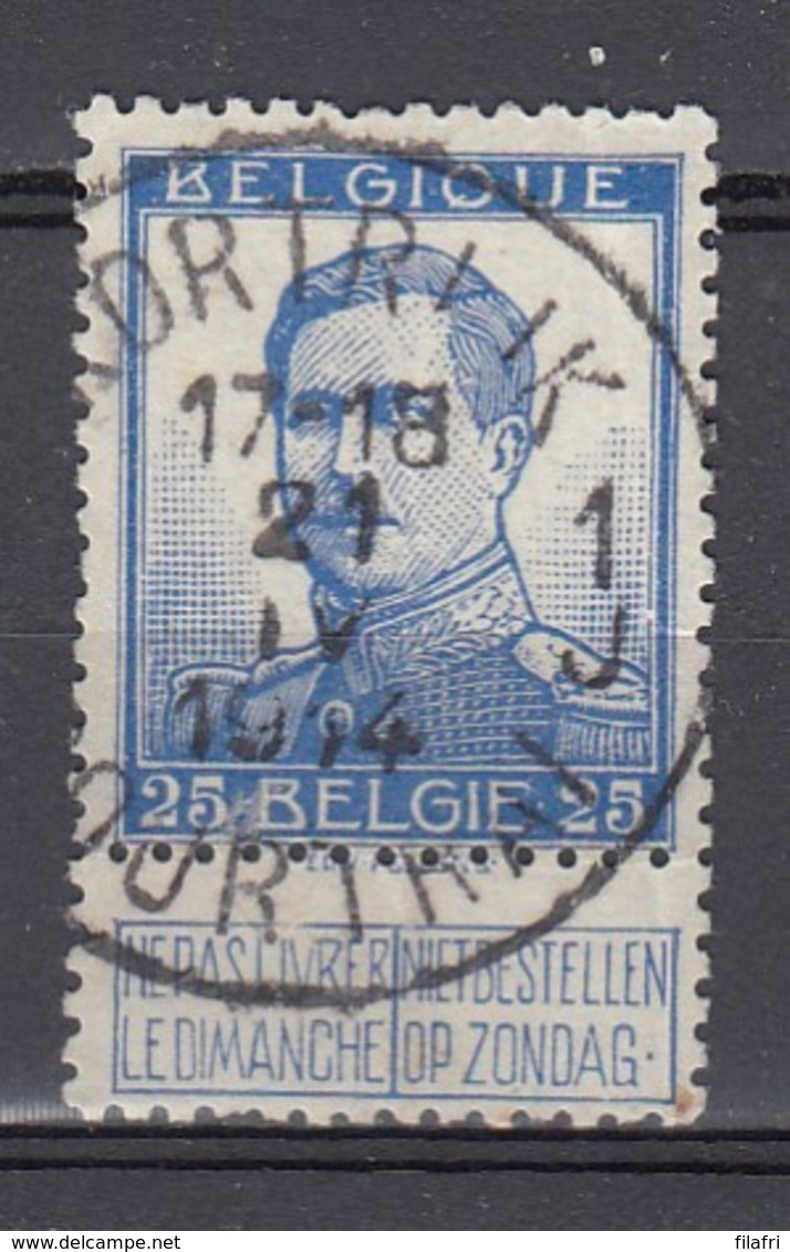 120 Gestempeld KORTRIJK - COURTRAI 1 J - 1912 Pellens