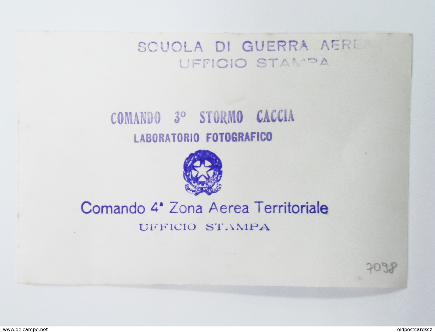 7098 Militare Secundo Guerra Scuola Di Guerra Aera Comando 4 - Guerra 1939-45