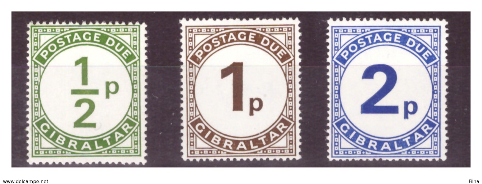 GIBRALTAR - 1971 -  POSTAGE DUES. COMPLETE SET.  - MNH** - Gibraltar