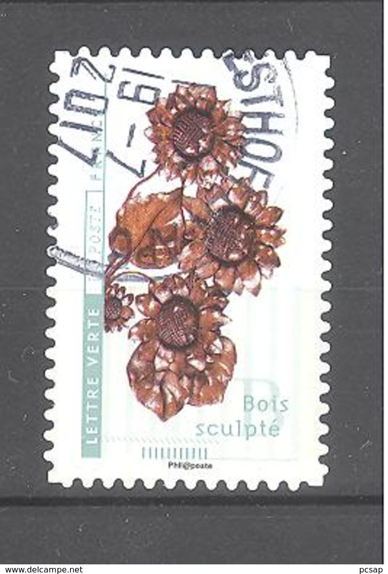 France Autoadhésif Oblitéré N°1417 (Fleurs Et Métiers D'art) (cachet Rond) - Oblitérés