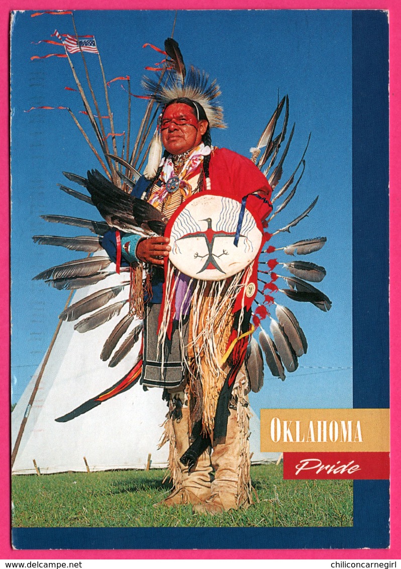 Plains Indian In Warrior Regalia - Oklahoma Pride - Photo JOHN SOUTHEM - 2001 - Timbres Indiens SACAGAWEA GERONIMO - Other & Unclassified