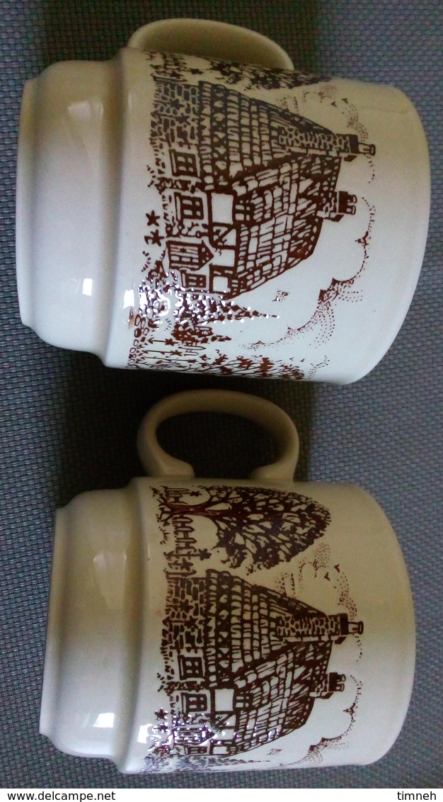 KILNKRAFT ENGLAND - 2 COFFEE MUGS  - 2 Tasses Mug à Café  - Cottage - Campagne Anglaise - Unclassified