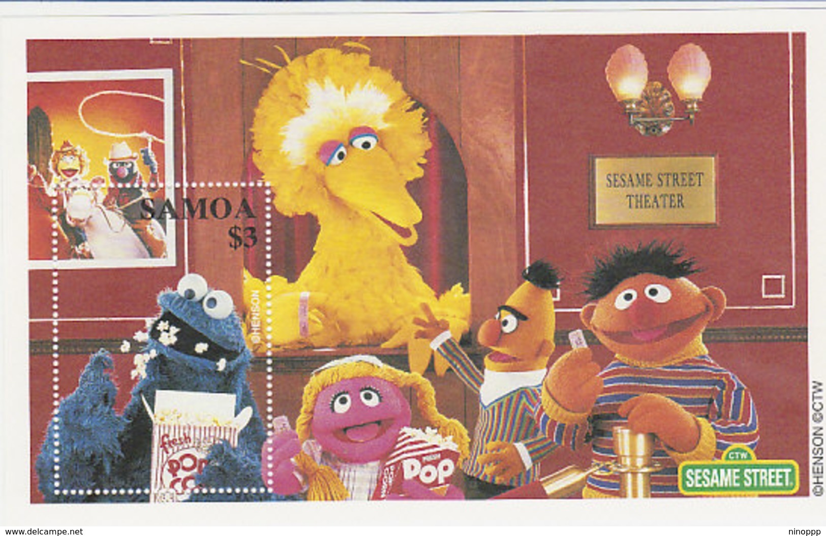 Samoa SG 1069 2000 Sesame Street Souvenir Sheet - Samoa (Staat)