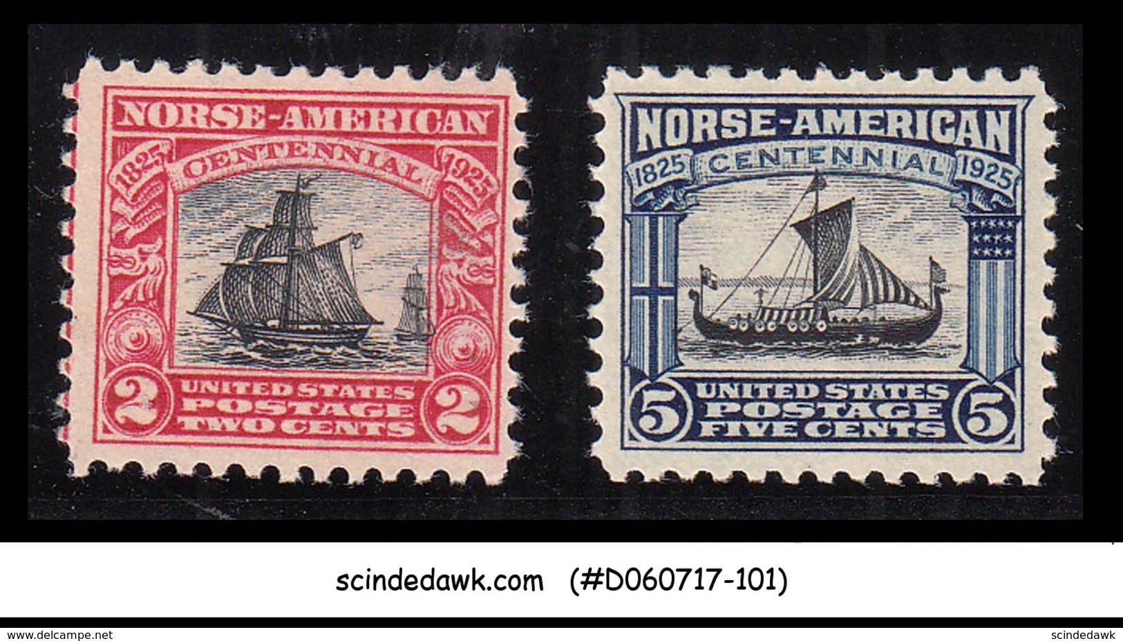 USA UNITED STATES - 1925 NORSE-AMERICAN ISSUE SCOTT#620-621 - 2V MINT NH - Ungebraucht