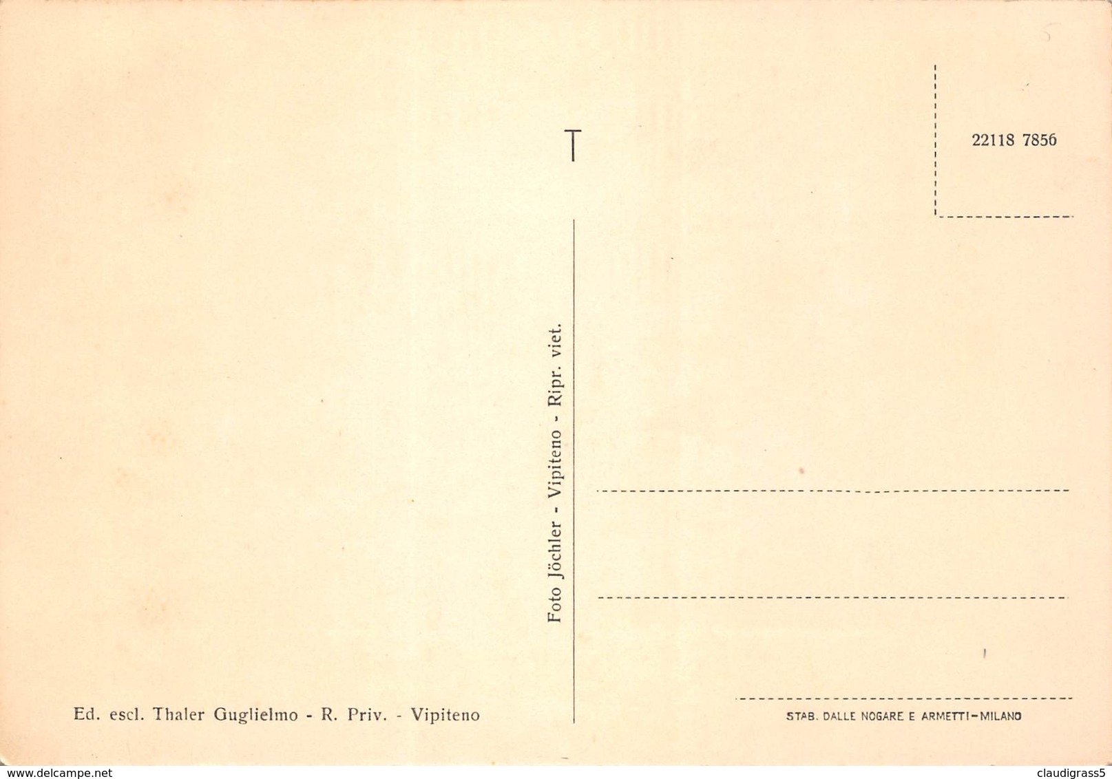 0291 "VIPITENO - VIA VITTORIO EMANUELE III -  CON CAMPANILE   " .- CART. ORIG. NO SPED. - Vipiteno