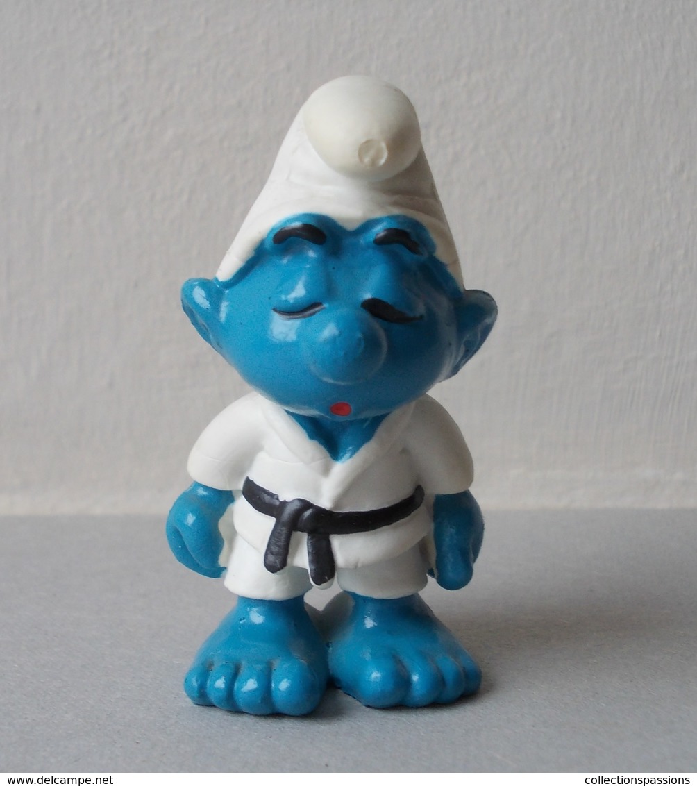 - SCHTROUMPF - Schtroumpf Judoka - Peyo 1981 - Schleich - - Smurfs