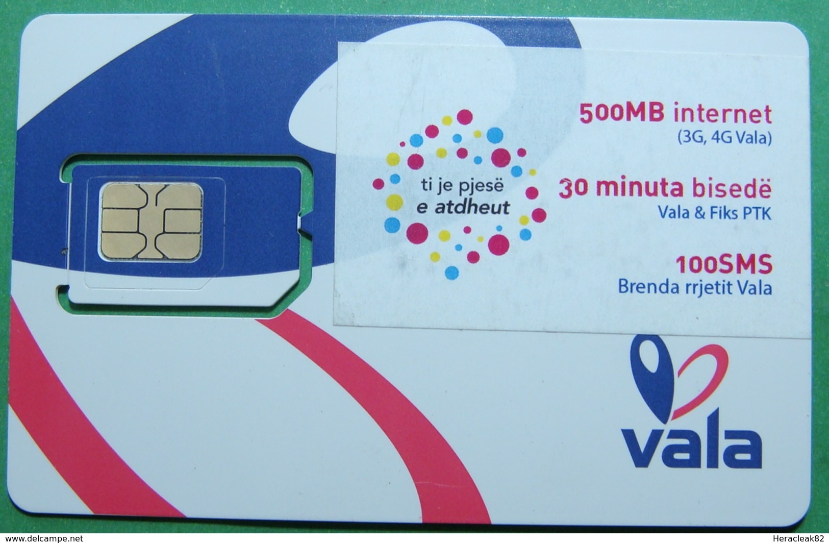 Kosovo GSM NUMBER CARD WITH CHIP, Operator VALA900 - Kosovo