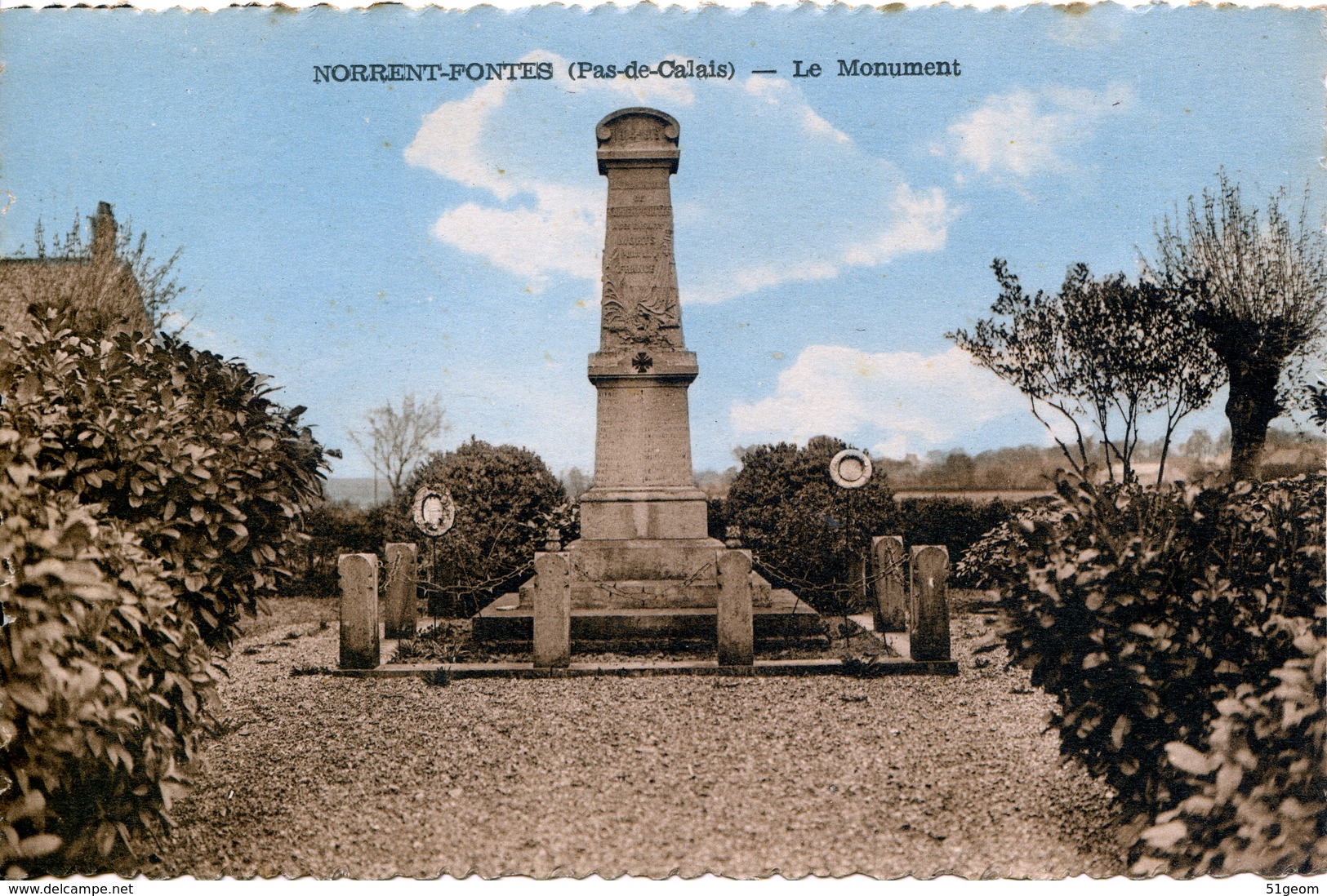 NORRENT-FONTES (62)   Le  Monument - Other & Unclassified